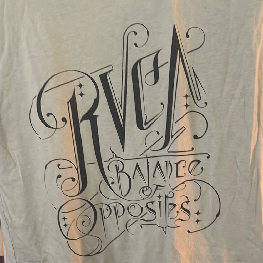RVCA Light Green Short Sleeve Graphic Tee - Picture 2 of 5